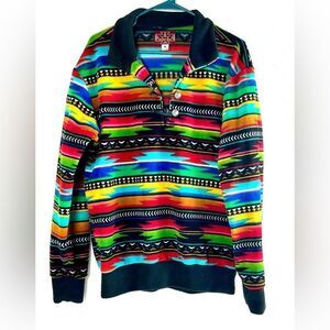 Western Wits Unisex Northern Lights/Aztec Pullover Sweater